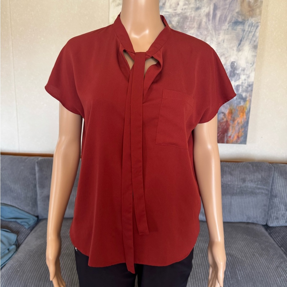 Kenneth Cole New York Women's Burgundy Blouse